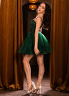 BIANCA Bustier Lace Sequins Tulle Cocktail Dress