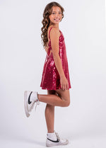 SYDNEY Lace Back Sequin Dress