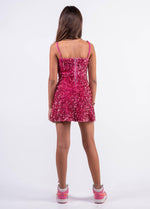 HAILEE Razor Back Sequin Dress