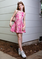 LEXI Lace Back Low Waisted Sheared Dress