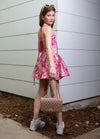 LEXI Lace Back Low Waisted Sheared Dress