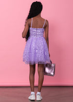 TIFFANY Sequins Tulle Cocktail Dress