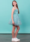 TIFFANY Sequins Tulle Cocktail Dress