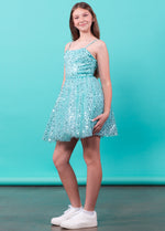 TIFFANY Sequins Tulle Cocktail Dress
