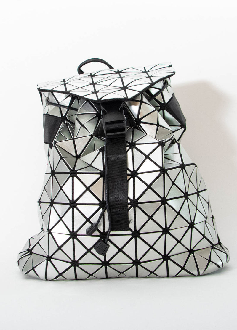Geometric Silver Daypack Adjustable Straps