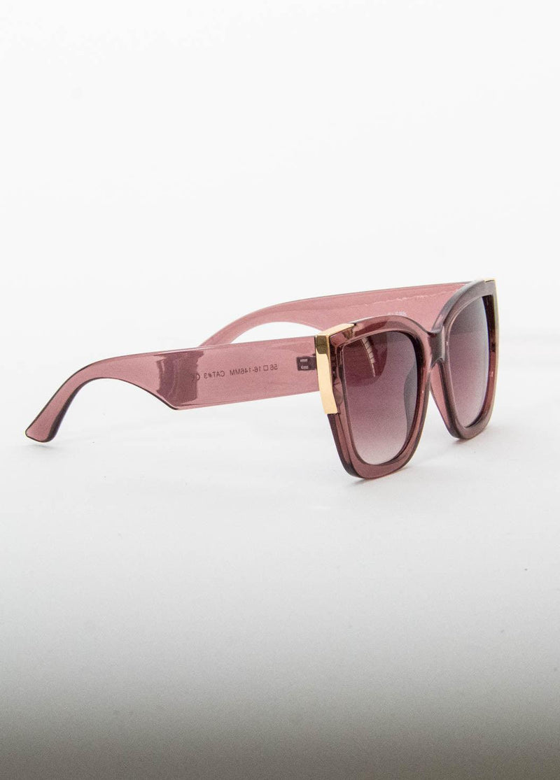 Transparent Polarized Polygonal Sunglasses