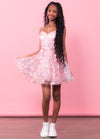 FELICITY 3D Flower Lace Tulle Cocktail Dress