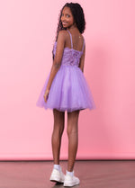 ADDISON Lace Sequins Tulle Cocktail Dress