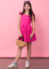 BIANCA Lace Back Ruffle Dress