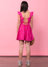 BIANCA Lace Back Ruffle Dress