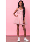 BIANCA Bustier Lace Sequins Tulle Cocktail Dress