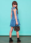 BROOKE Tie Straps Smock Ruffle Dress