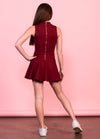 LAURA High Neck Low Waisted Dress