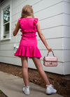 LILITH V Neck Ruffle Dress
