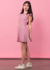 LUNA Lace Fit &  Flare Ruffle Dress