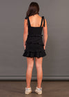 MEGHAN Tie Straps All Over Ruffle Dress