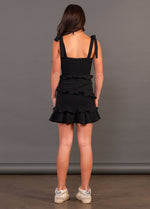 MEGHAN Tie Straps All Over Ruffle Dress