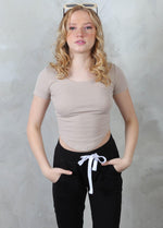 CARTER U Hemline Crop Top