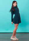 PRISCILLA Sparkle High Neck Long Sleeves Dress