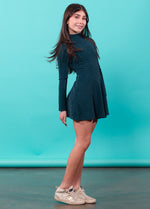 PRISCILLA Sparkle High Neck Long Sleeves Dress