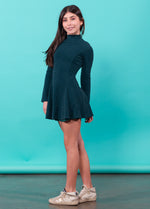 PRISCILLA Sparkle High Neck Long Sleeves Dress