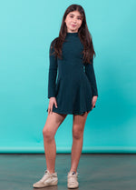 PRISCILLA Sparkle High Neck Long Sleeves Dress