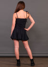 RUBY Tie Straps Ruched Bubble Dress