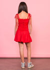 RUBY Tie Straps Ruched Bubble Dress