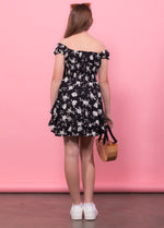 SAGE On/Off Shoulders Smocked Waist Tiered Ruffle Dress