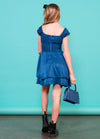 SAGE On/Off Shoulders Smocked Waist Tiered Ruffle Dress