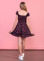 SAGE On/Off Shoulders Smocked Waist Tiered Ruffle Dress