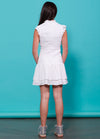 SELENA High Neck Smock Ruffle Dress