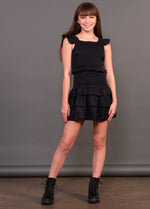 SOPHIA 3 Tier Smocked Ruffle Dress