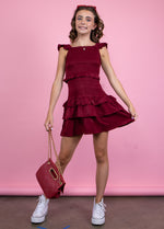 SOPHIA 3 Tier Smocked Ruffle Dress