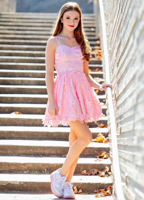 Felicity Lace Sequins Tulle Cocktail Dress