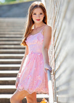 Felicity Lace Sequins Tulle Cocktail Dress