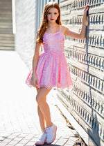 Felicity Lace Sequins Tulle Cocktail Dress