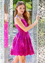 Felicity Lace Sequins Tulle Cocktail Dress