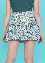 SADIE Tiered Smocked Floral Skirt