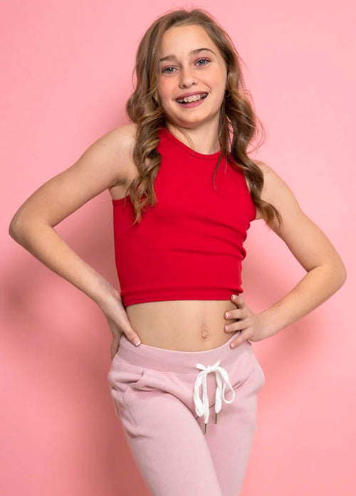RHEA Racerback Crop Tank Top