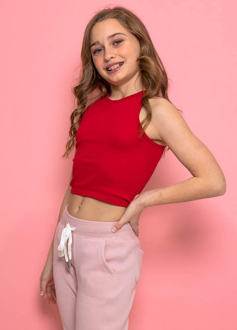RHEA Racerback Crop Tank Top